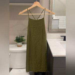 Classic olive dress worn just once